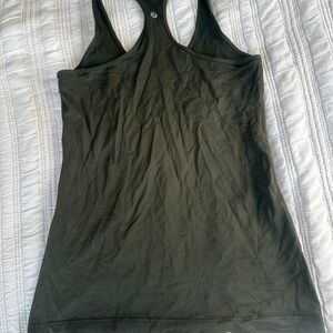Lululemon Athletica Dark Green Tank Top — Work-Out Top
